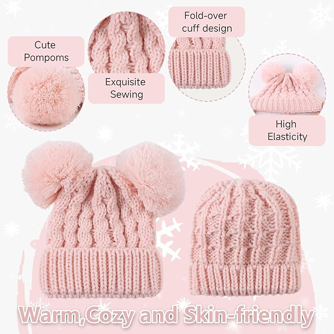 Yuoahcn Baby Girl Beanie Winter Baby Boy Hat - Image 4