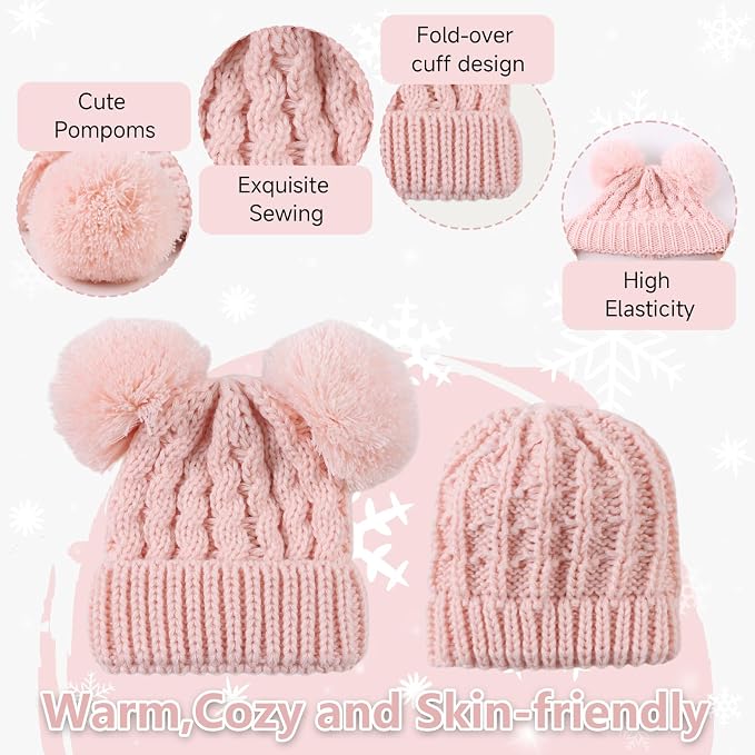 Yuoahcn Baby Girl Beanie Winter Baby Boy Hat - Image 4