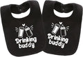 Baby Twins Bibs Drinking Buddy Newborn Baby Bibs Cute Unisex Bibs Set Toddler by QIANWANYI