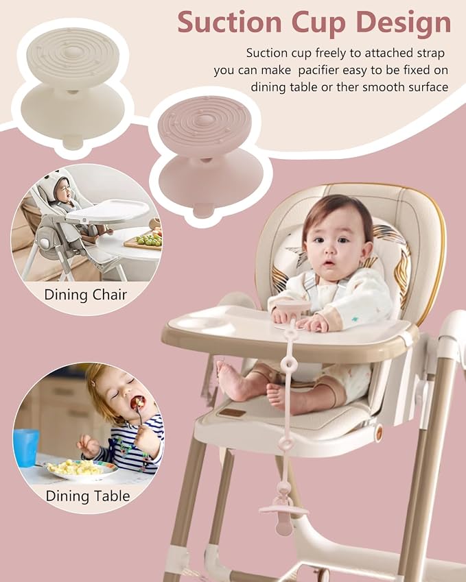 6 Pack Silicone Baby Toy Straps - Image 4