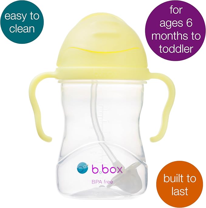 b.box Sippy Cup with Weighted Straw. Drink from any Angle, Leak Proof, Spill - Image 3