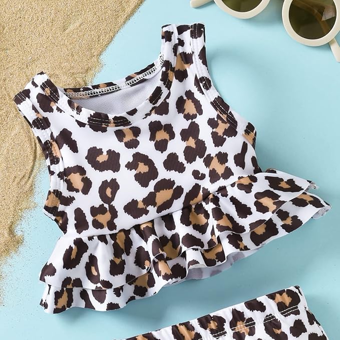 Aalizzwell Toddler Baby Girl Bathing Suit Two Piece Swimsuit Bikini Beach Wear - Image 4