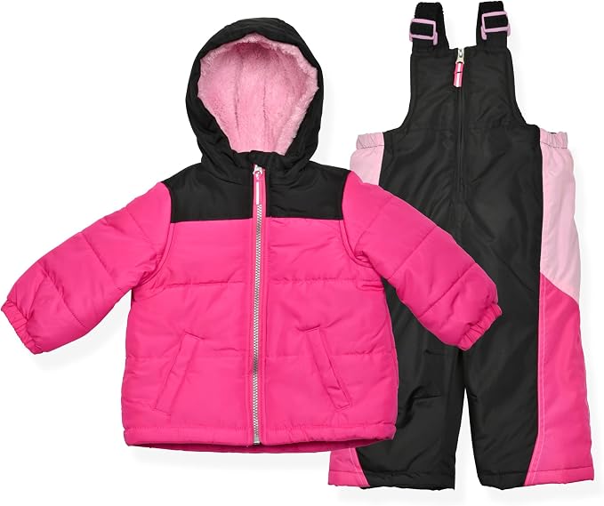 Arctic Quest Little Girls Bib Snow Pants and Ski Jacket Water-Resistant Snowsuit by ArcticQuest