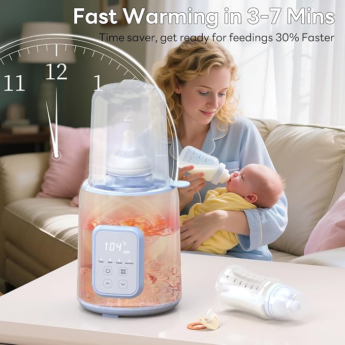 Baby Bottle Warmer, 8-in-1 Fast Bottle Warmer - Image 2