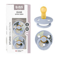 BIBS Pacifiers - Studio 2 Pack | Round Nipple Baby Pacifier | BPA Free Natural by BIBS