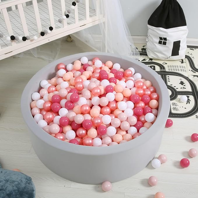 GOGOSO Ball Pits Balls for Toddlers Pack of 50 100 200 Plastics Shape Ball - Image 8