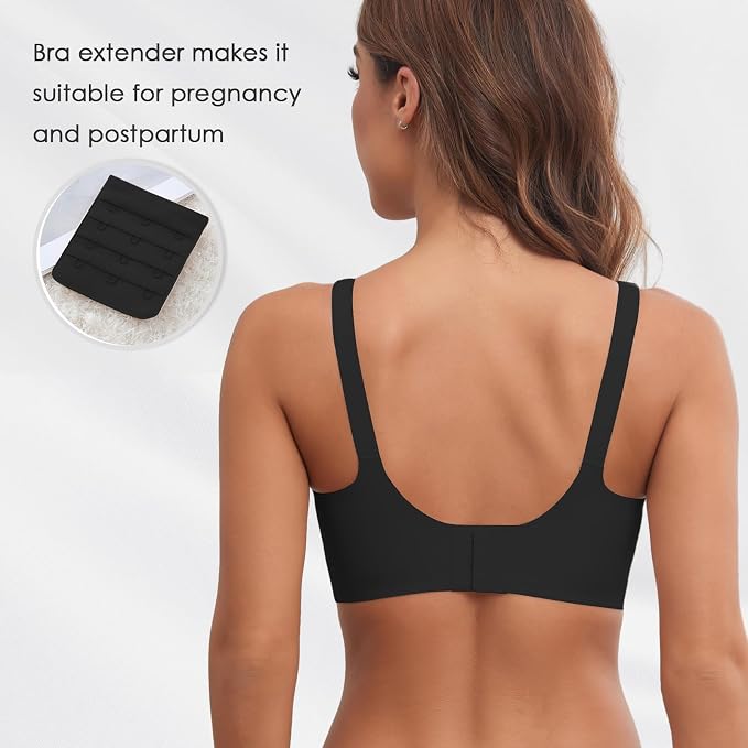 As Fairy Seamless Nursing Bras for Breastfeeding Soft Wireless Sleep Maternity - Image 3