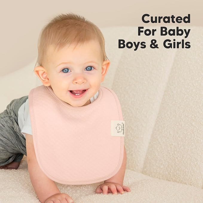 8-Pack Organic Baby Bibs for Girls, Boys - Image 6