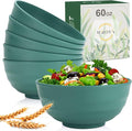 Wheat Straw Bowls Set 60 OZ Unbreakable Large Cereal Bowls Set of 6 Microwave by WROVA
