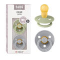 BIBS Pacifiers Colour Collection | Natural Rubber Baby Pacifier | Set of 2 by BIBS