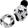 Duoyeree Kids Beanie Hat for Boys Girls Pom-pom Kint Hats Cozy Lining Winter by Duoyeree