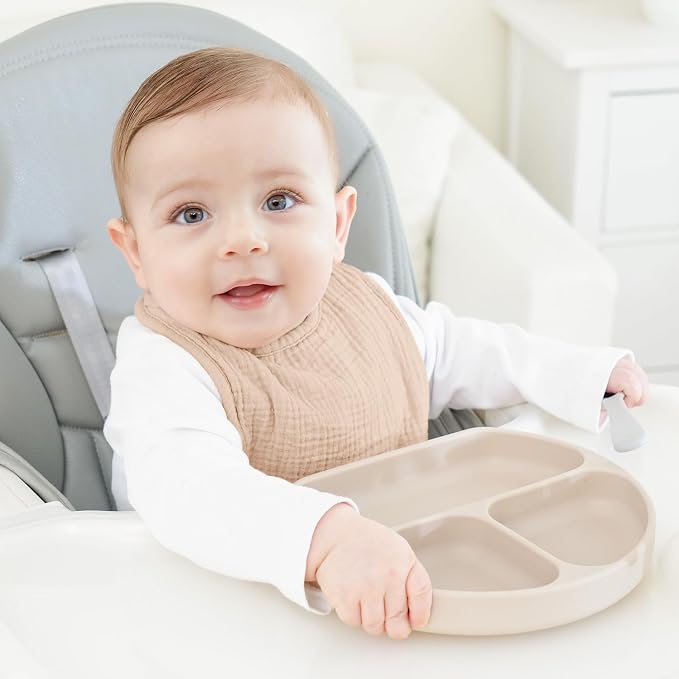 100% Cotton Muslin Baby Bibs 10-Pack Baby Drool Bibs - Image 3