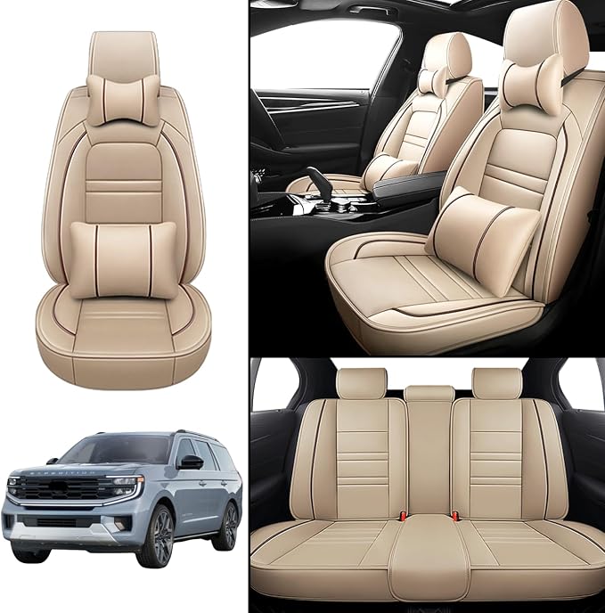 Car Seat Covers for Ford Expedition 1997-2025 | 5-Seats Seat Covers, Waterproof - Image 2