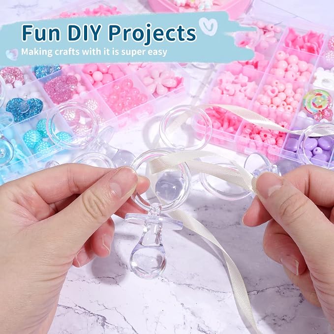 72 Pcs Baby Shower Pacifiers, 2.75’’ Plastic Pacifiers - Image 3