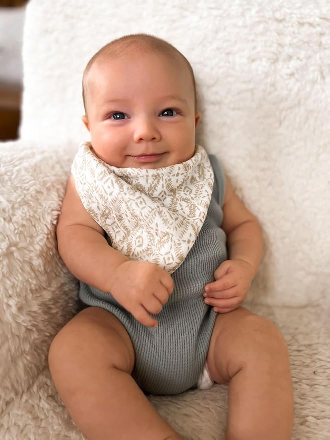 Crane Baby Soft Muslin Bandana Bibs - Image 4