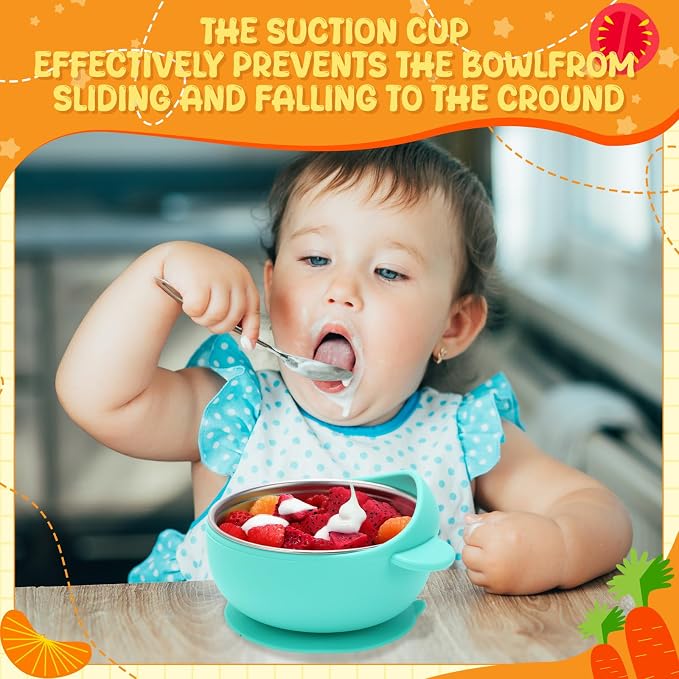 Nuogo 6 Pcs Stainless Steel Baby Bowls - Image 2