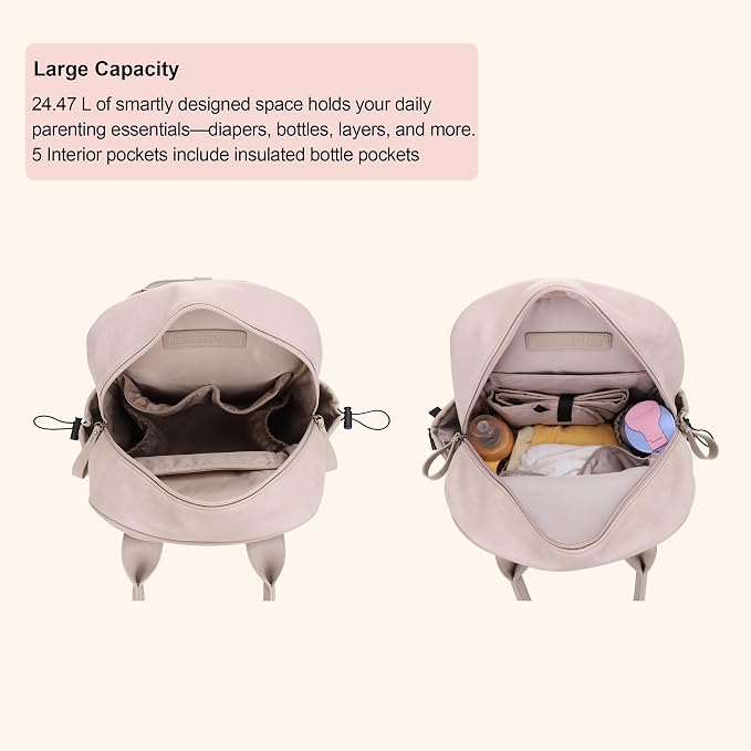JESSIE & JAMES Saturday EDC Diaper Bag Backpack Multi Function Diaper Bag - Image 3