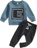 Toddler Baby Boy Clothes Solid Color Long Sleeve Crewneck Sweatshirt Top Casual by MABABY