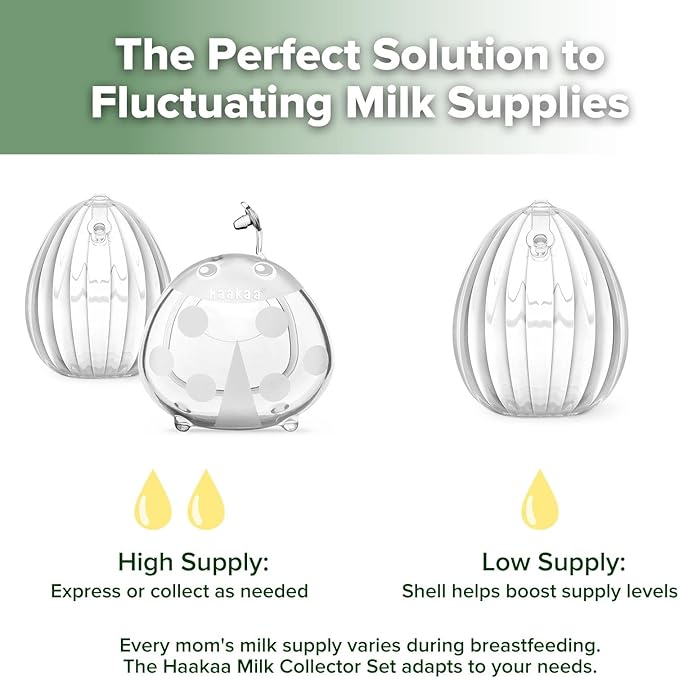 haakaa Milk Collector Set - 75ml Shell Pump - Image 3