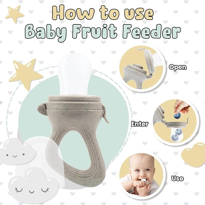 Avee & Co Silicone Teething Pacifier and Fresh Fruit Feeder, Baby Pacifier - Image 7