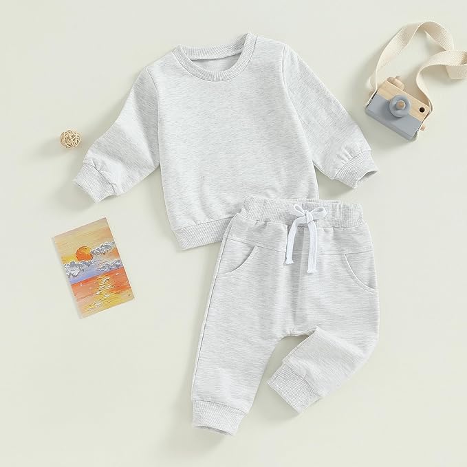 Tiaham Baby Boy Clothes Girl Outfits Fashion Sweatshirt Sweat Pant Kids Toddler - Image 9