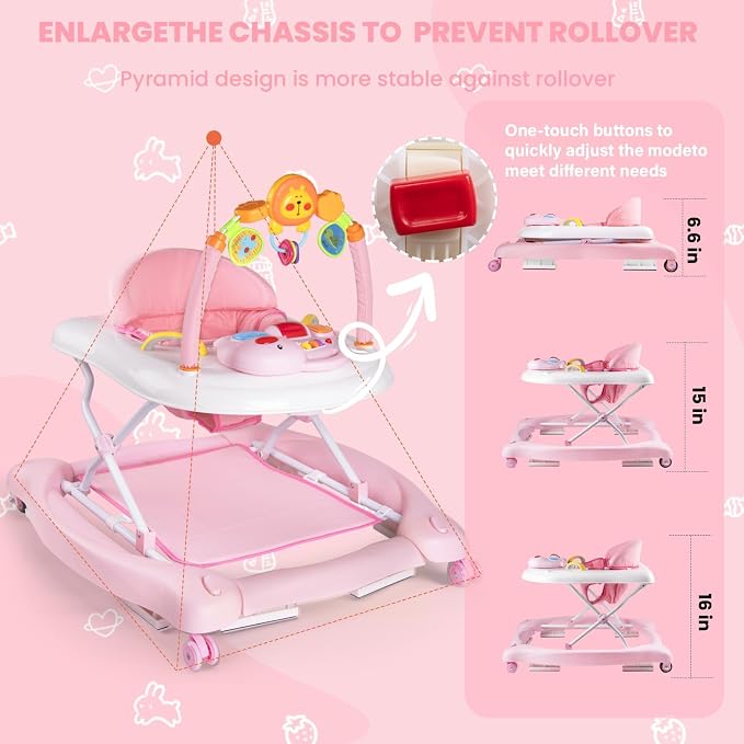 5-in-1 Baby Walker, Baby Walkers - Image 7