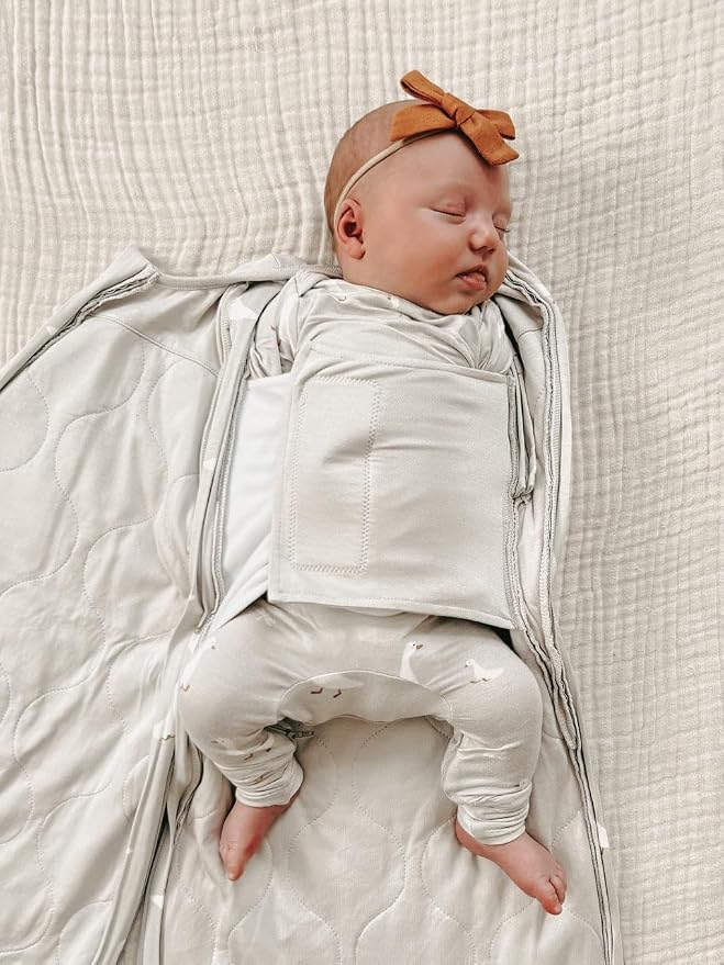 GUNAMUNA Swaddle Wrap for Newborns – Arms In or Out, Easy Diaper Changes - Image 7