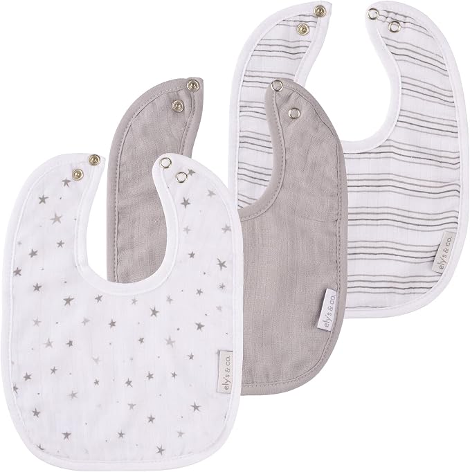 Ely's & Co. 100% Cotton Muslin Bib by ElysCo