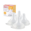 Pigeon Silicone Nipple with Latch-On Line, Natural Feel, 0+ Months by PIGEON
