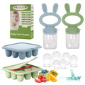 WAJIAYON Easter Bunny Baby Breastmilk Popsicle Molds & Baby Fruit Feeder by WAJIAYON