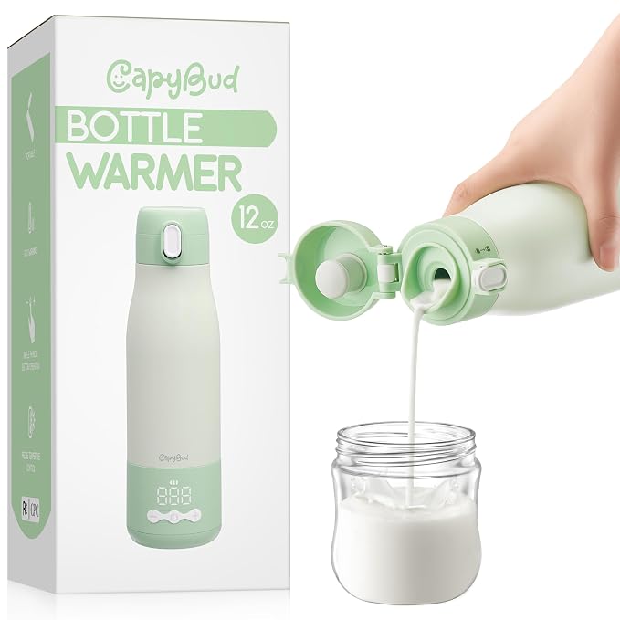 Portable Bottle Warmer for Travel, 3Min Fast Heating Bottle Warmer for by CapyBud
