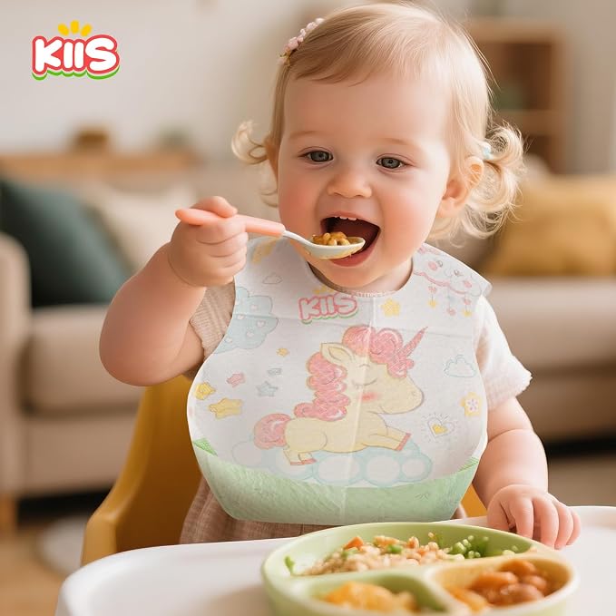 KIIS Disposable Baby Bibs for Baby Boys and Girls - Image 2