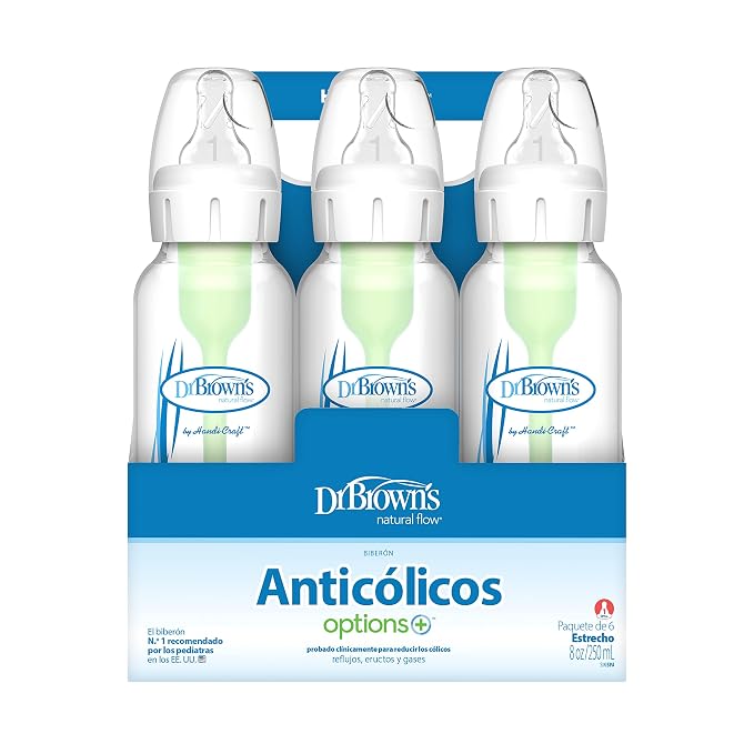 Dr. Brown’s Natural Flow® Anti-Colic Options+™ Narrow Baby Bottles 8 oz/250 mL - Image 9