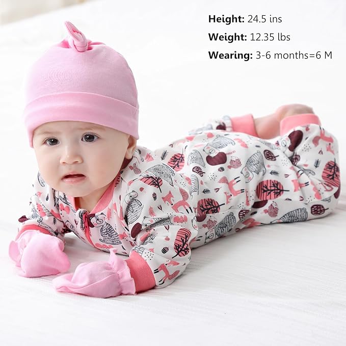 Newborn Baby 2-way Zipper Romper Cotton One-piece Jumsuit 3-pack, 0-24 Months - Image 6