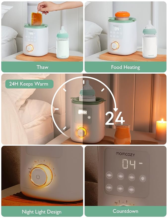 Momcozy Retain Nutrients Bottle Warmer, 9-in-1 Baby Bottle Warmer - Image 7