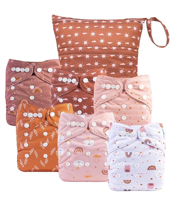 babygoal Cloth Diaper Covers 6 Pack by babygoal