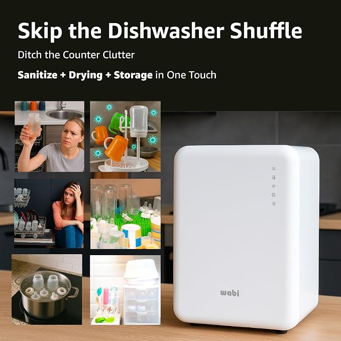 WABI UVC LEDs 3-in-1 Sanitizer & Dryer 360° Box | Disinfect, & Store Everyday - Image 2