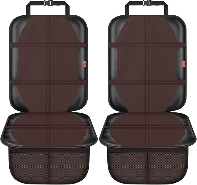 Car Seat Protector, 2 Pack Automotive Seat Protectors Baby Carseat Pad - Image 2