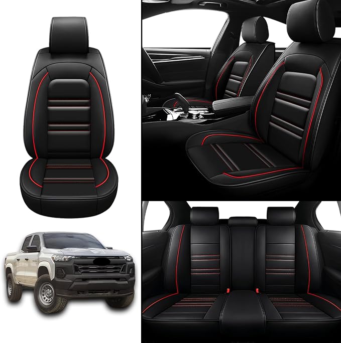 Seat Covers for Chevy Colorado 2004-2025 | 5-Seats Leather Seat Covers - Image 2