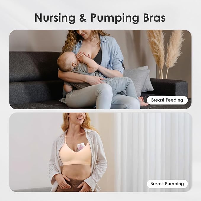 As Fairy Seamless Nursing Bras for Breastfeeding Soft Wireless Sleep Maternity - Image 5
