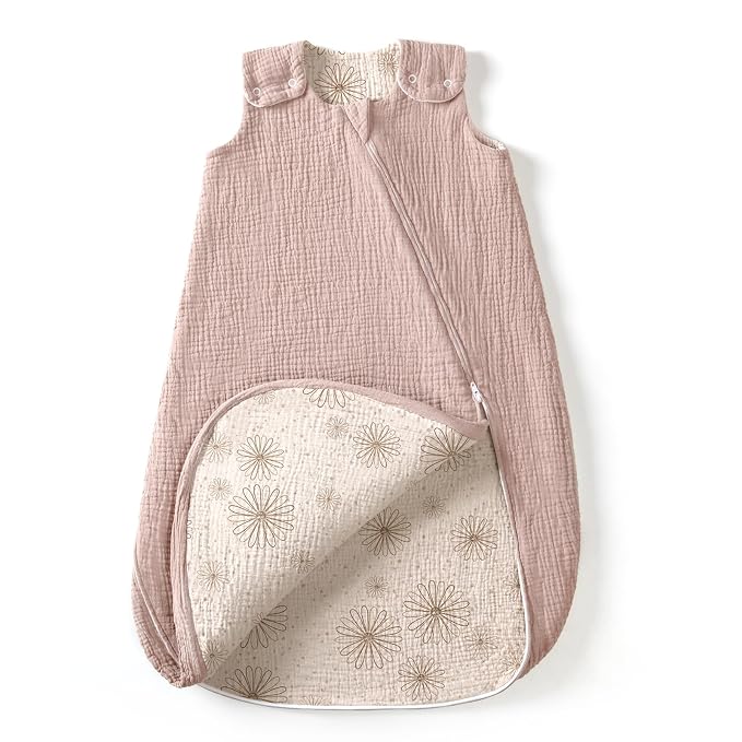 lulumoon Sleep Sack Muslin for Baby: Cotton Wearable Blanket for 3-9 Months by Lulumoon