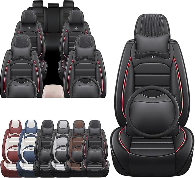 JOJ Car Seat Cover Fit for Toyota Highlander 2001-2025, 7 Seat Car Seat Cover by JOJ