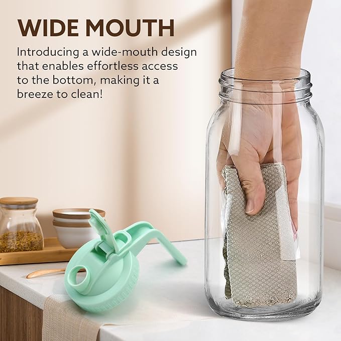 Breast Milk Pitcher, 32 OZ Mason Jar Pitcher - Image 3