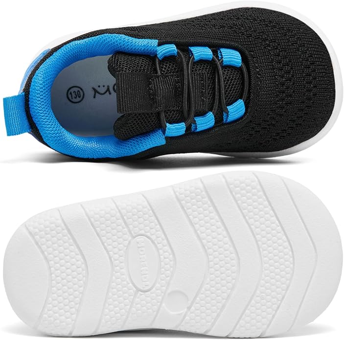 MORENDL Toddler Slip On Sneakers Baby Walking Shoes Non-Slip Breathable Unisex - Image 4