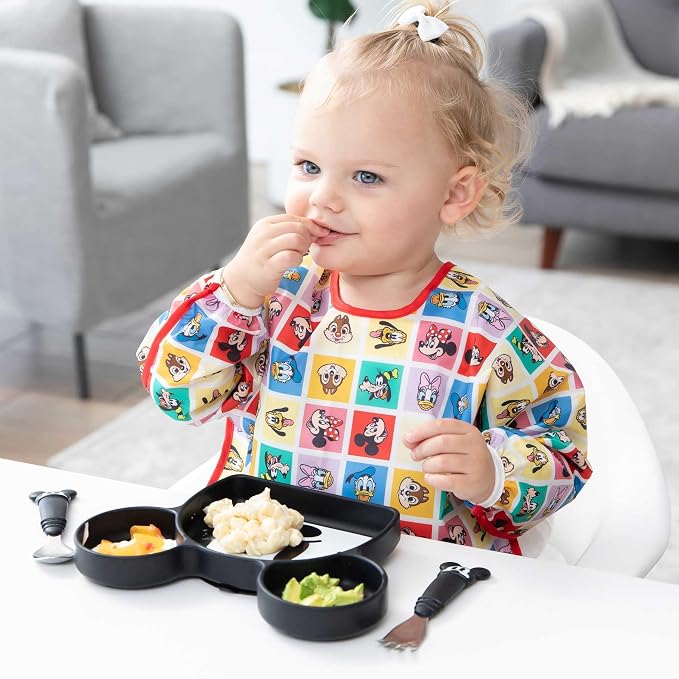 Bumkins Disney Sleeved Bib for Girl or Boy, Baby and Toddler for 6-24 Mos - Image 2