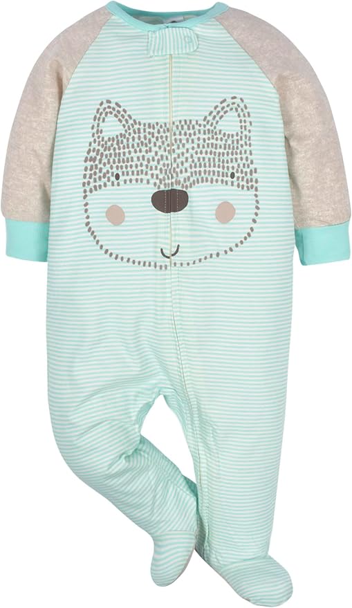 Gerber Baby Boys 4 Pack Sleep 'N Play Footie - Image 2