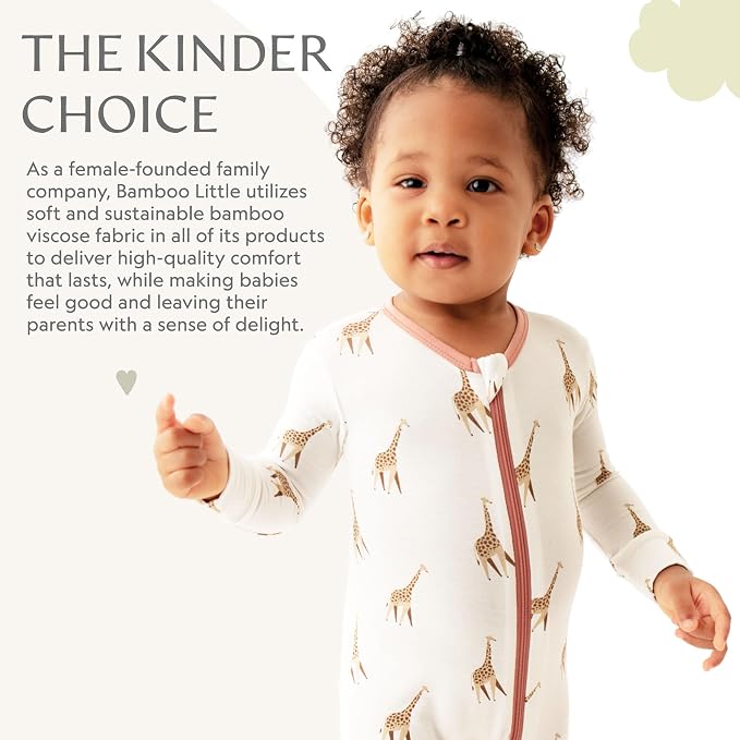 Bamboo Little Soft Baby Footie Pajamas, Baby Clothes, Newborn Sleepers - Image 6