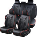 Coverado Seat Covers, Car Seat Covers Full Set, Leather Seat Covers by COVERADOAUTO