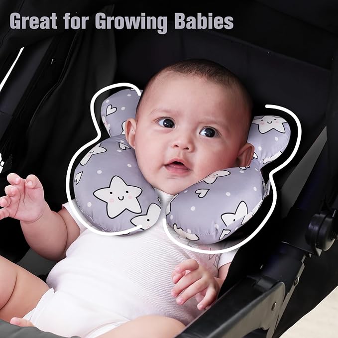 KAKIBLIN Baby Neck Pillow, Upgraded Baby Support Pillow, Head Pillow, Travel - Image 4