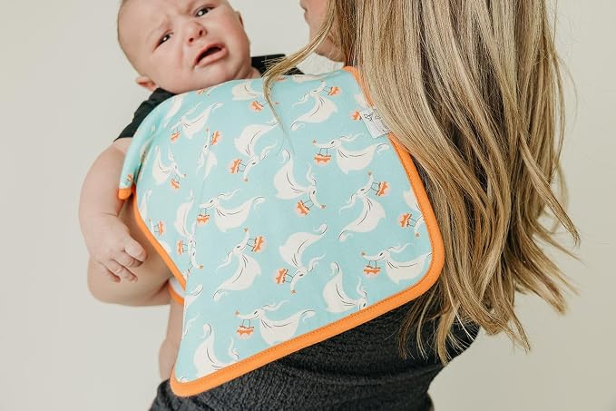 Copper Pearl Baby Burp Cloth Large 21''x10'' Size Premium Absorbent Triple - Image 3